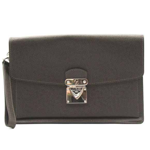 Louis Vuitton Beliah Second Bag Clutch Bag Leather Brown - Picture 1 of 7